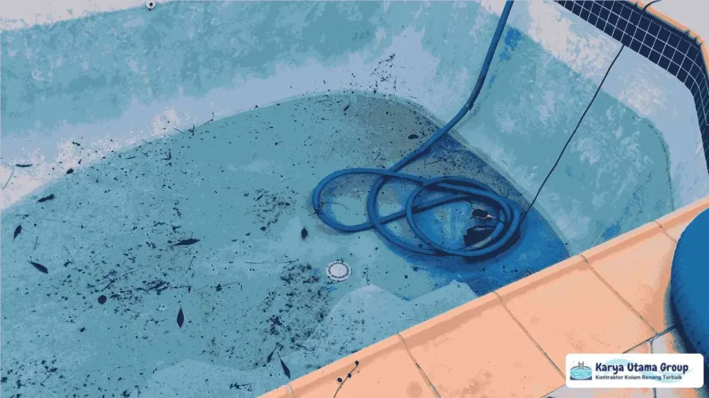 mengatasi kolam renang bocor
