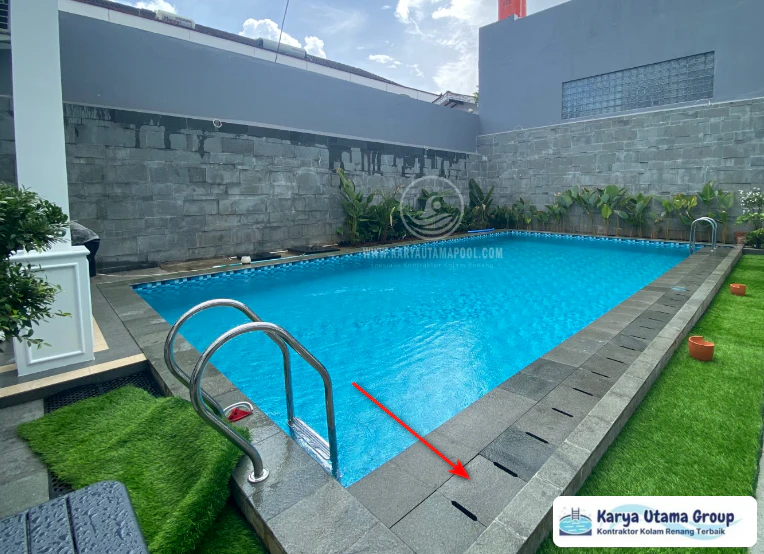 gutter kolam renang